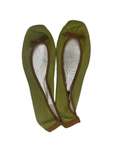 Dolce&Gabbana green ballet shoes